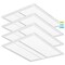 Luxrite 2x2 FT Troffer LED Panel Lights 3CCT 3500K-5000K 25/30/35W Up to 3850LM 0-10V Dimmable DLC UL, 4PK LR25705-4PK - alternate 1